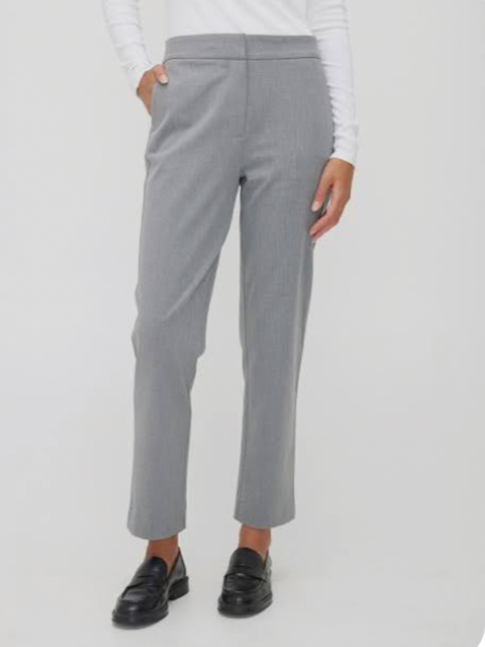 Kit & Ace Grey Tailored Ankle Pants | Size 4 | Stretch Work Trousers | NWOT